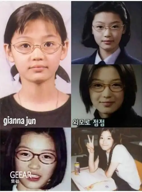 继宋慧乔后全智贤的少女时期的平凡照片在网络疯传