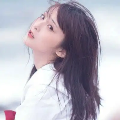 清纯美女qq微信头像侧颜长发女生头像