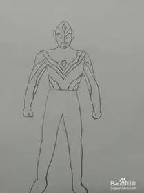 戴拿奥特曼简笔画 戴拿奥特曼简笔画全身