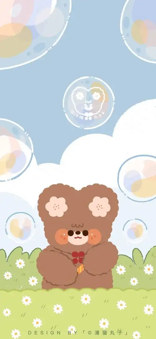 可爱春天少女心壁纸全屏壁纸 软妹 小熊 cr:猫汤丸子关注我吧等你呀