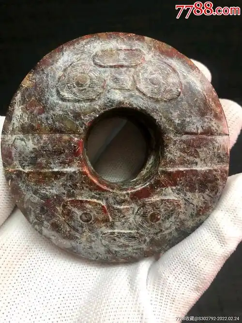 珍藏品古玉高古玉器良渚文化良渚玉壁