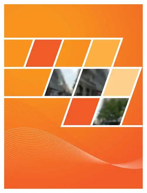 杂志封面黄色背景矢量素材图片免费下载_觅元素