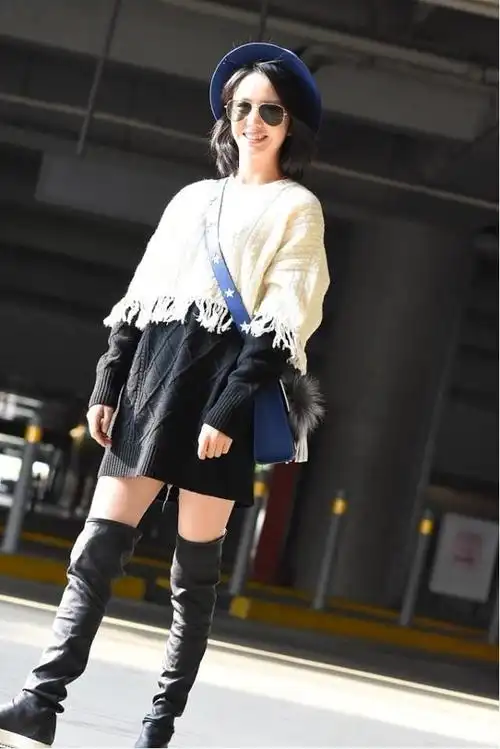 佟丽娅穿衣优雅大气看她的日常私服搭配穿出早春高级时髦感