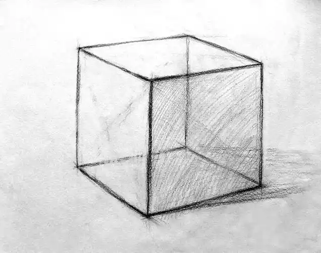 谁能给我张简单的几何体结构素描图