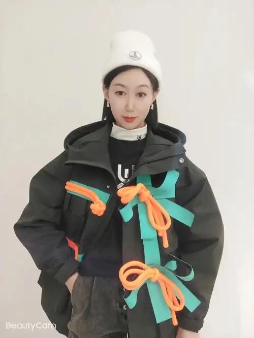 uooyaa乌丫蝴蝶结工装风外套