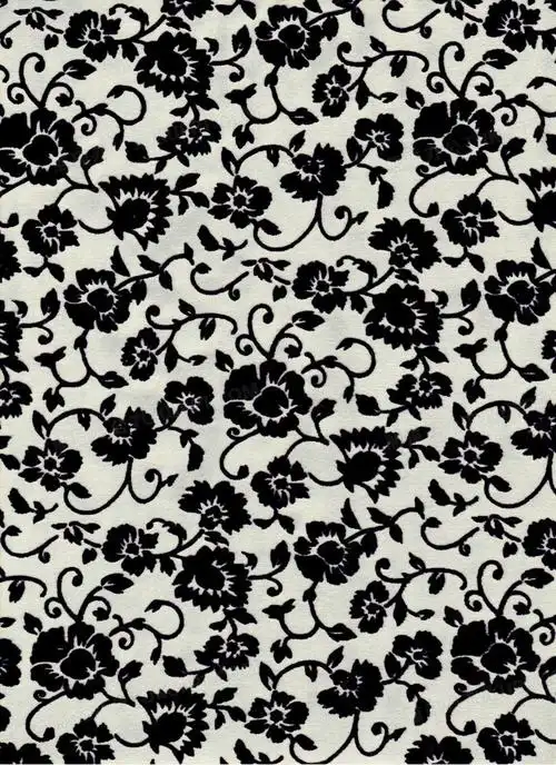 复古黑白花卉壁纸背景