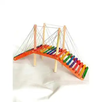 雪糕棒diy手工模型制作材料点线面立体构成线立构 桥模型学生作品