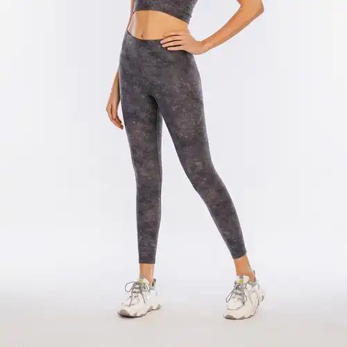 运动打底裤女扎染瑜伽裤推上健身房锻炼紧身裤