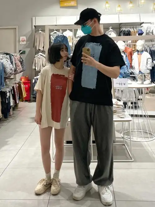 150188身高差恋爱情侣在商场怎么拍