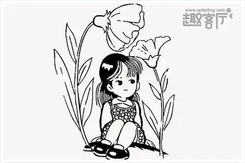 画国王的简笔画儿童画小孩怎么画儿童画全身简笔画画活泼可爱的小女孩