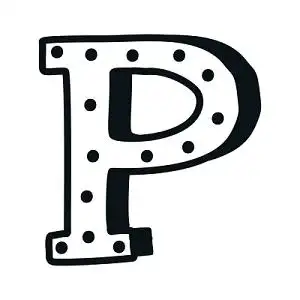 p英文字母花朵手绘水彩背景素材