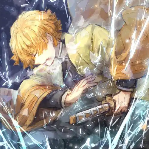 画师:银杏きのこ鬼灭之刃 我妻善逸