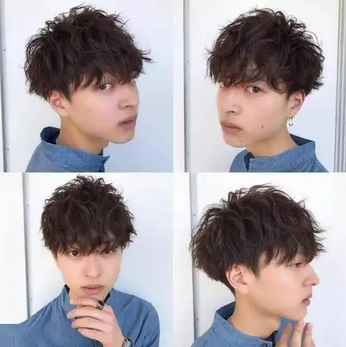 男生纹理烫短发图片 最帅的男神烫最酷的发型 - 男士短发 - 发型站