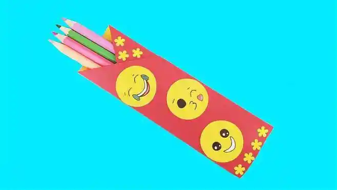 非常可爱的笔袋折纸,一张纸就能做出来,手工折纸视频教程