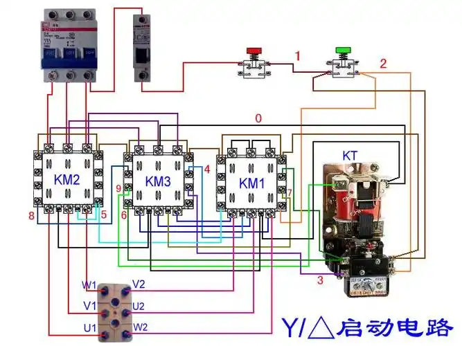 两台三相异步电动机电机互锁,b运转后,a才能运转,不然不能启动.