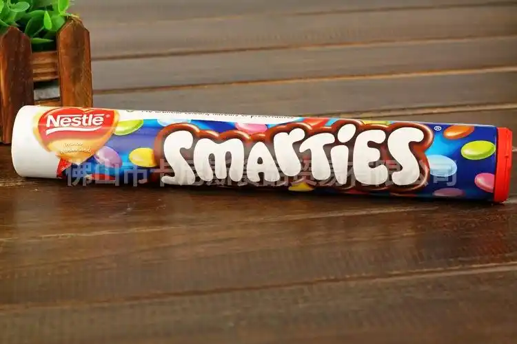 【进口巧克力】原装批发雀巢smartie管装果冻迷你巧克力豆170g