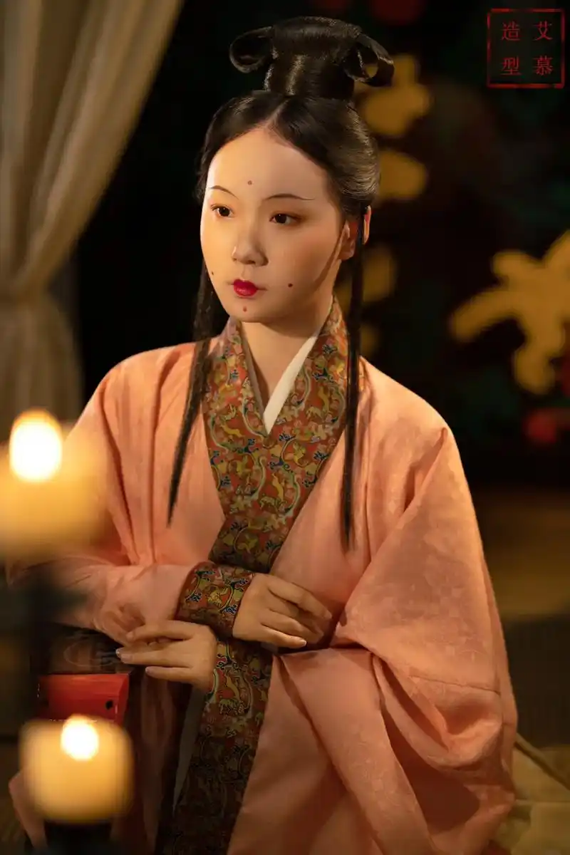 魏晋小十字髻#时光穿梭机 #国风合伙人 #汉服 #图文 #造 - 抖音