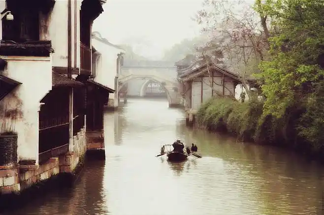 小桥流水江南景