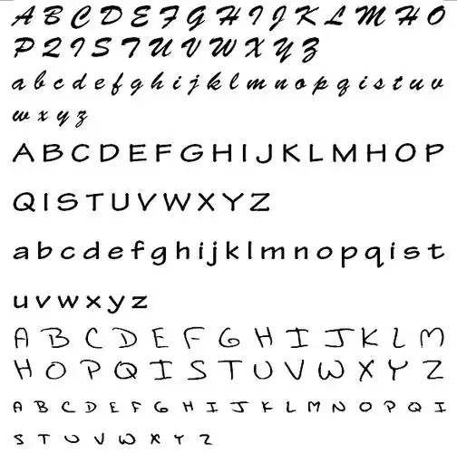 求英语写的好看的朋友在英文纸上把26个英文字母【大小写】写下来图片