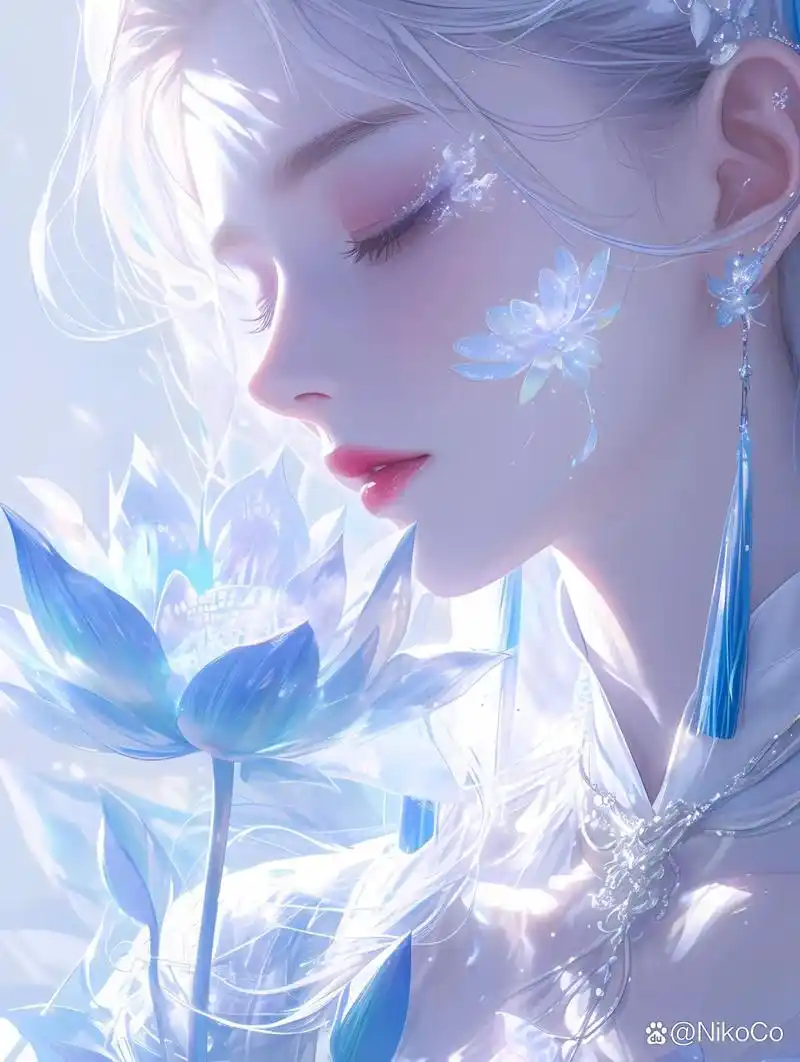 公主风冰蓝系梦幻头像7615清冷唯美,仙气十足7615 78每一天