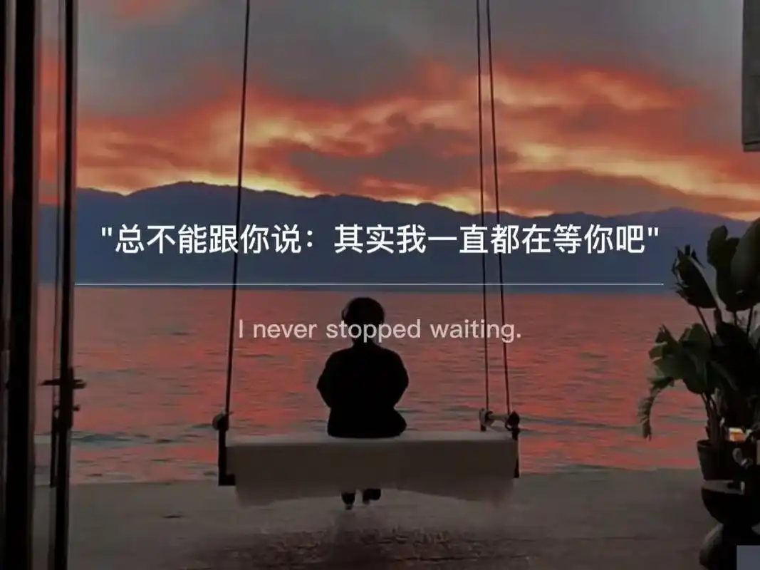 总不能跟你说:其实我一直都在等你吧. 后来,每遇到一个像你的 - 抖音