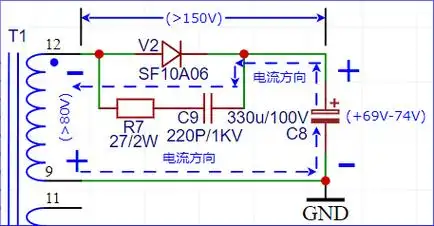 分享雅迪电动车60v充电器电路图,超详细分析工作原理 - 电源/充电器
