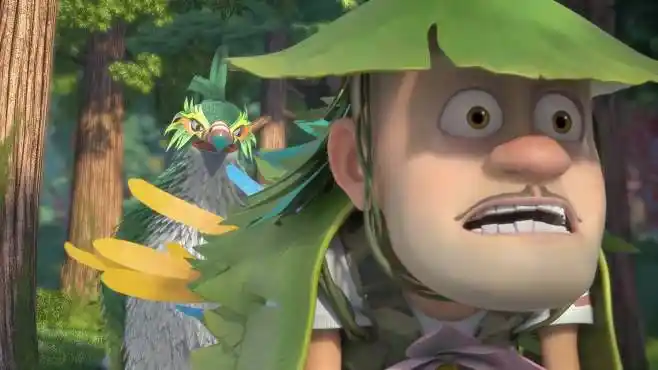 熊出没:拔毛怪现身了,它要拔强哥身上的羽毛,大家