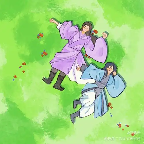 短暂的闲暇时光_山河令浪浪钉温周温客行周子舒绘画作品