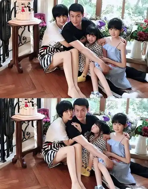 陆毅鲍蕾晒出一家四口整整齐齐共度除夕的照片 家庭氛围真好!