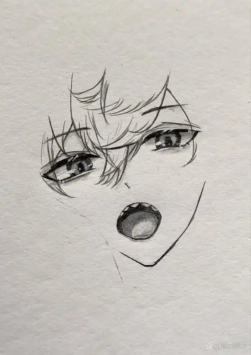 手绘教大家画卡通动漫人物