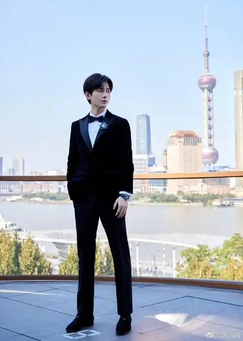 rayli星闻##成毅雅致黑丝绒西装