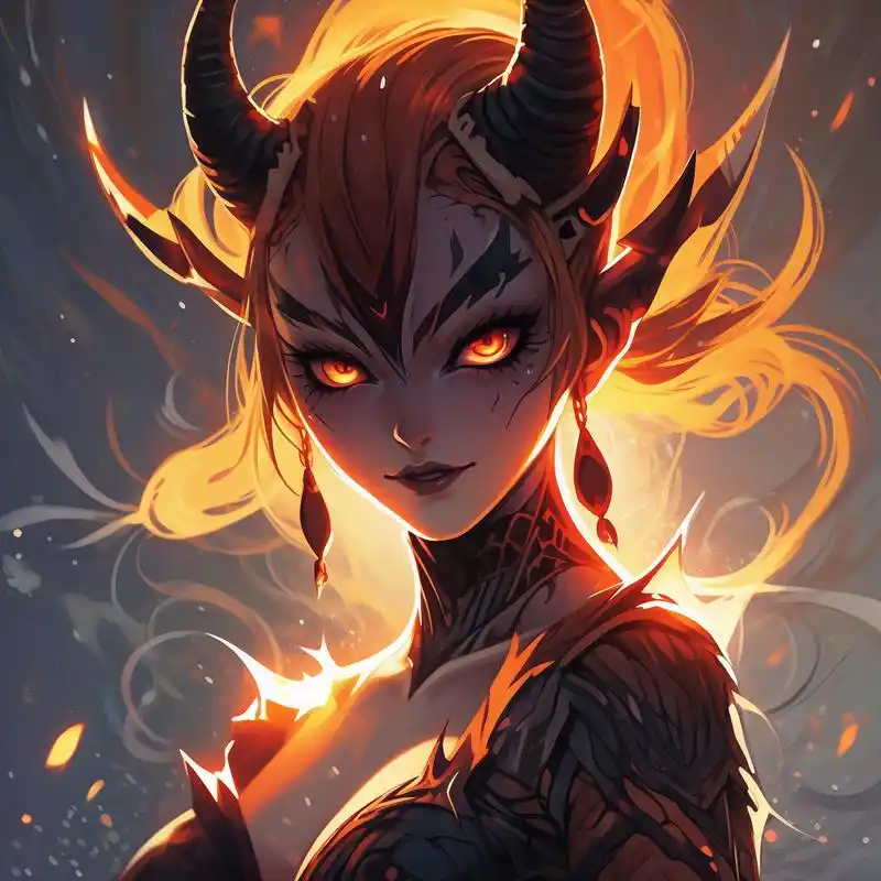 94霸气恶魔女生动漫头像99