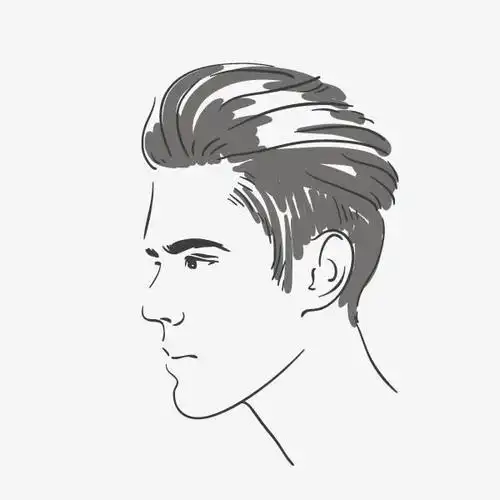 人物男生素描头像