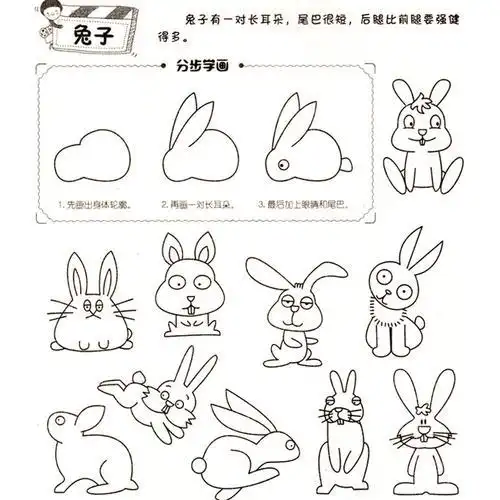 精编版简笔画5000例宝宝学画画零基础入门幼儿园动物植物风景人物小班