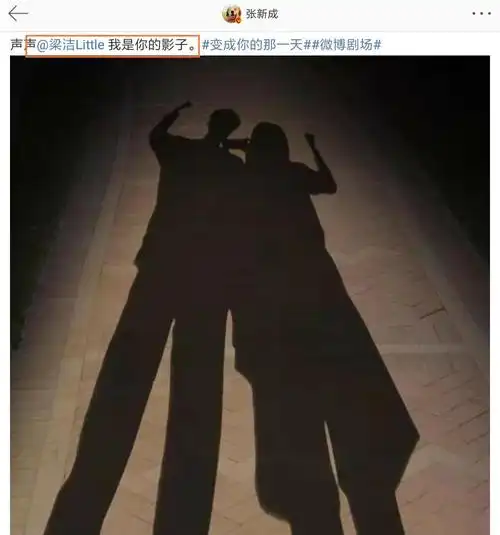 最后两人甚至开玩笑说,他们是彼此的影子.