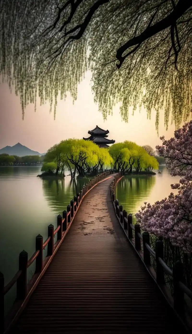 祖国大好河山之杭州西湖美景!未能抛得杭州去,一半勾留是此湖! - 抖音