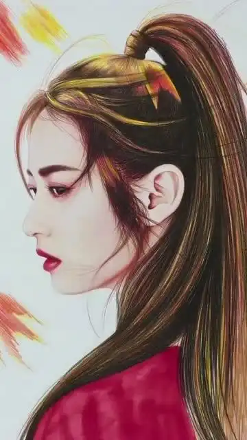 牛人手绘明星陈钰琪,比照片还逼真,彻底服了!