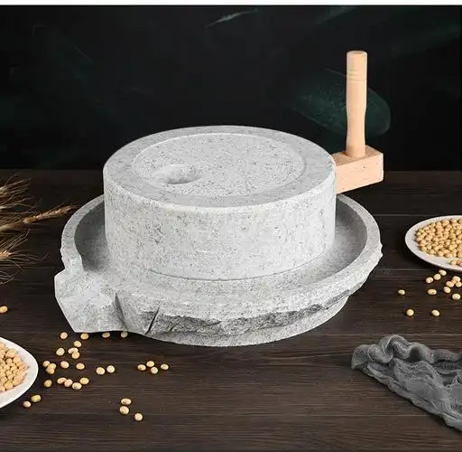 石磨盘小石磨家用磨手工青石手摇小石磨迷你手动小型推豆浆米粉机