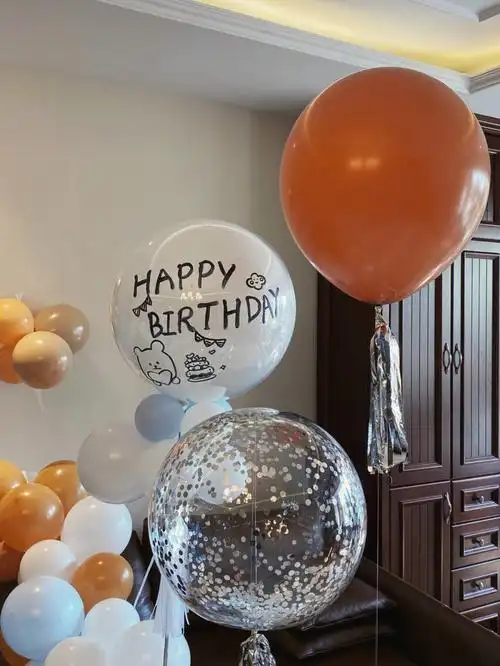 青岛派对小清新款家庭生日布置