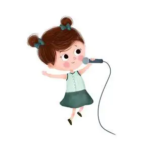 小主持人毛笔字