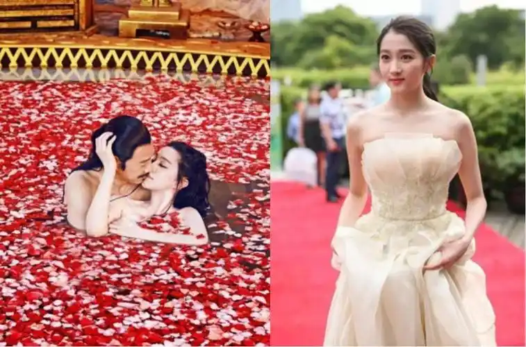 关晓彤和范冰冰同上演美人出浴性感程度却不是一个等级