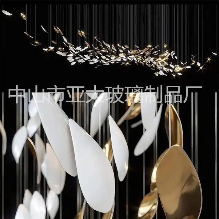 lc0001手工玻璃楼梯灯别墅中空装饰吊灯