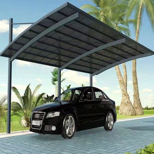 铝合金车棚别墅停车棚家用遮雨棚汽车电动车库门口车位充电遮阳棚