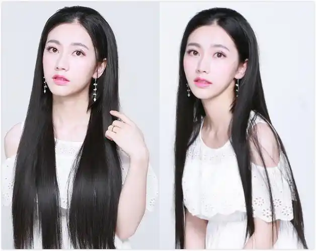 2021最新长直发发型清纯温婉,中长发图片,发型图片