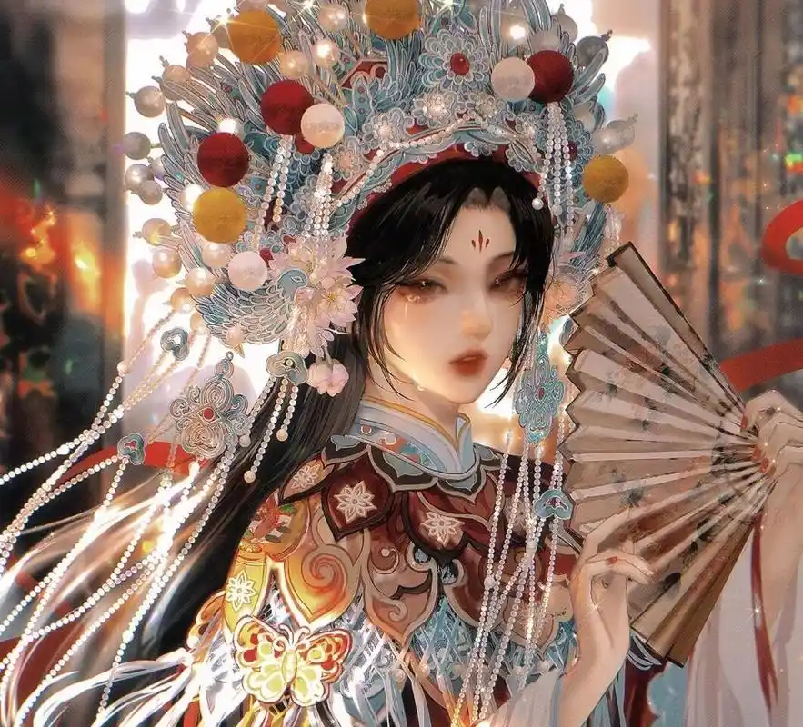 好看古风流的泪女子头像,仙气唯美!