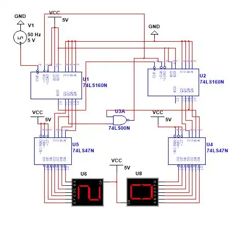 74ls16024进制异步计数器