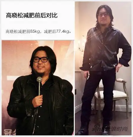 高晓松减肥成功盘点男星瘦身变帅秘籍