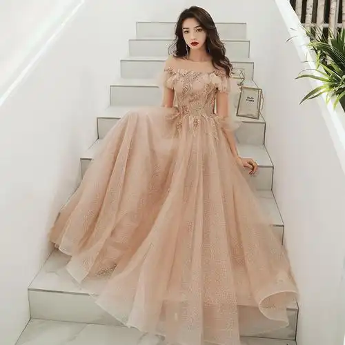 仙女气质晚礼服裙气场女王成年仙气公主礼服