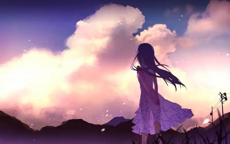 动漫美女插画图片高清桌面壁纸