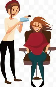 女士正在吹头发下载